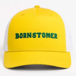 Fitted Cap - Yellow and White